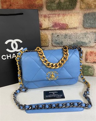 Chanel Classic Mavi Renk Çanta