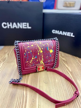 Chanel Classic Mini Mix Vişne Çürüğü Renk Çanta